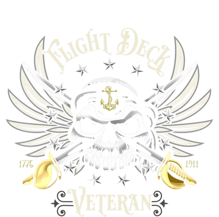 Retro Flight Deck Veteran Skull Naval Aviation T-Shirt