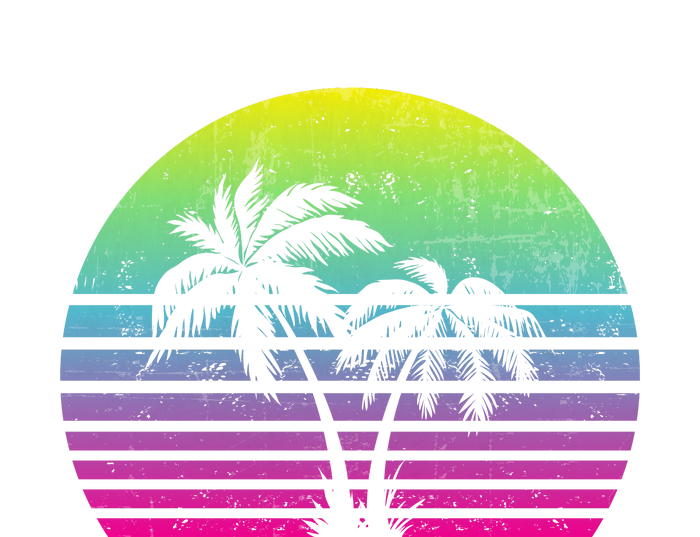 Summertime Synthwave Sunset With Palms T-Shirt