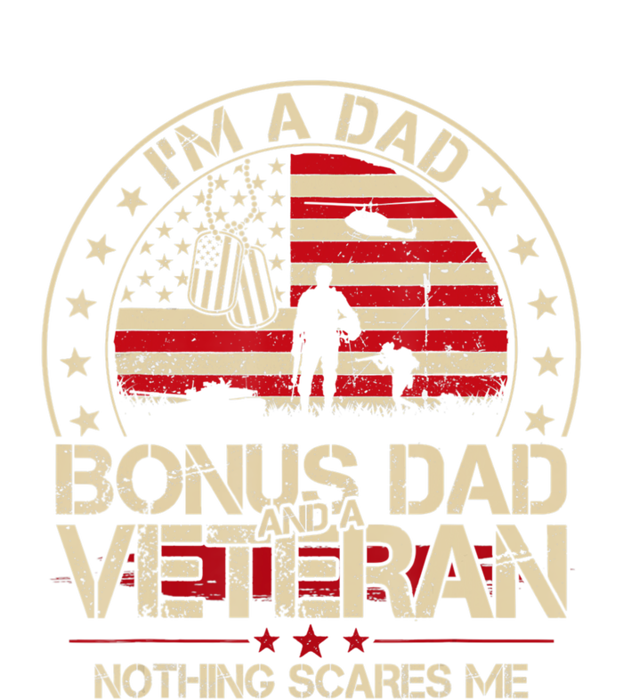 Vintage I'm A Dad Bonus Dad And A Veteran Womens CVC Long Sleeve Shirt