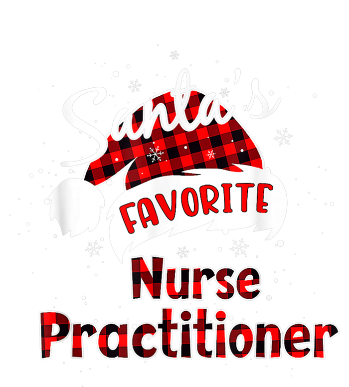 Funny Santa's Favorite Nurse Practitioner Christmas Pajama USA-Made Snowflake Beanie