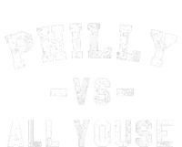 Philly Vs All Youse Funny Philadelphia Slang Retro Women's Tri-Blend 3/4-Sleeve Raglan Shirt