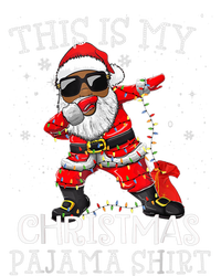 This Is My Christmas Pajama Dabbing African American Santa Ladies PosiCharge Competitor Racerback Tank