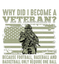 Why Did I Become A Veteran Quotation Usa Flag T-Shirt