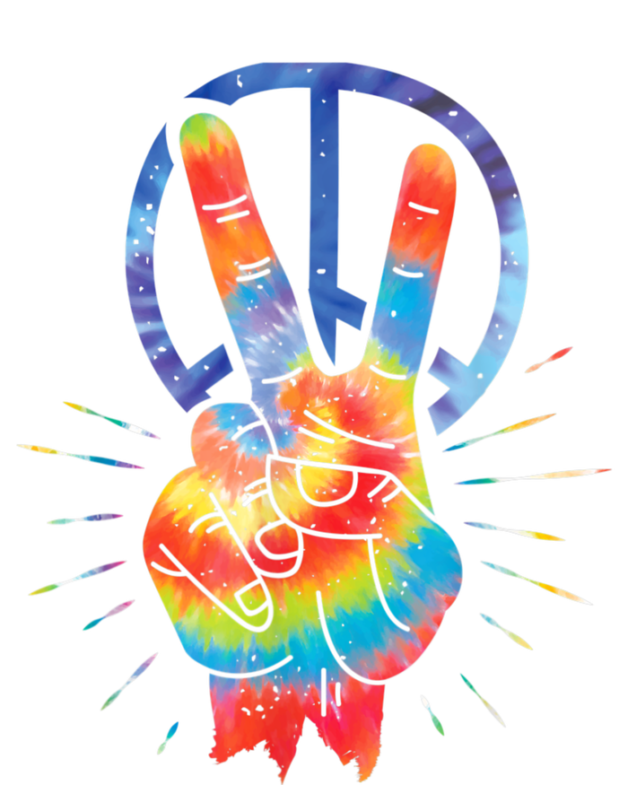 Peace Hand Peace Sign Tie Dye Sustainable Beanie