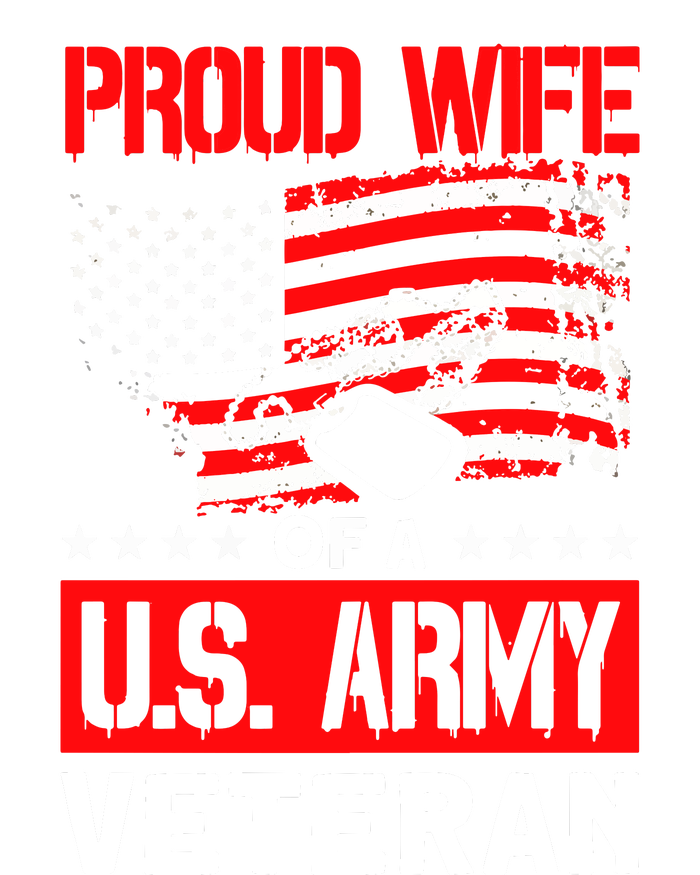 Proud Wife Of A U.S. Army Veteran Soldier Wife Premium T-Shirt