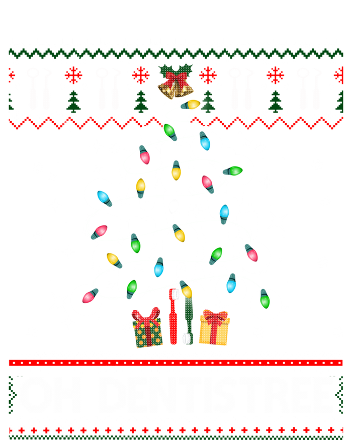 Oh Dentistree Dentist Christmas Ugly Xmas Sweater Gift Canvas