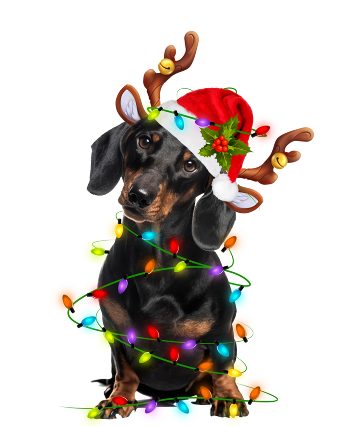 Reindeer Dachshund Christmas Lights Funny Reindeer Dackel Great Gift Tank Top