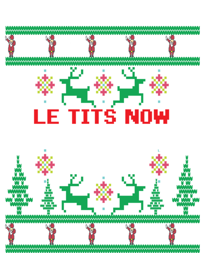 Le Tits Now Christmas Let It Snow Ugly Sweater Party Gift Women's T-Shirt