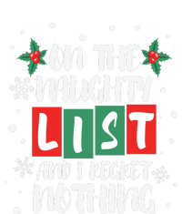 On The Naughty List And I Regret Nothing Christmas 2022 Gift Hooded Wearable Blanket