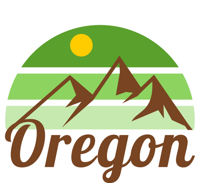 Oregon Simple Mountain Logo Sustainable Beanie