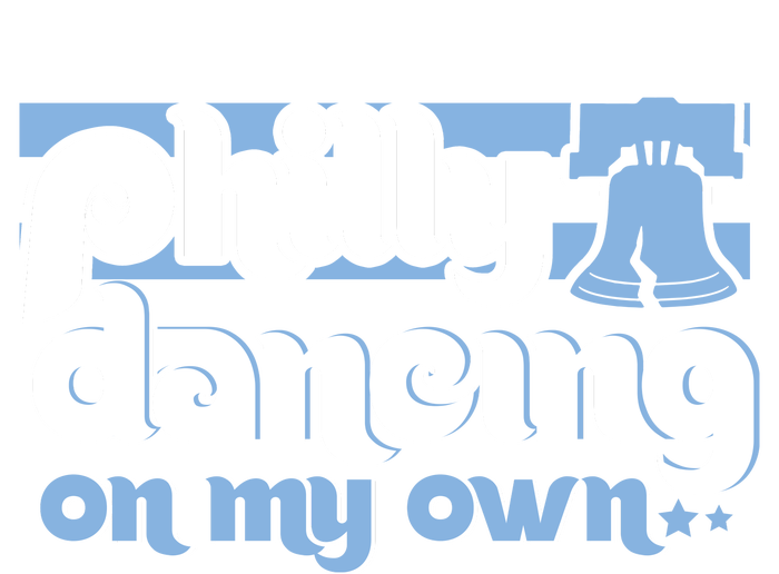 70s 80s Philly Dancing On My Own Philadelphia Baseball Women's V-Neck T-Shirt