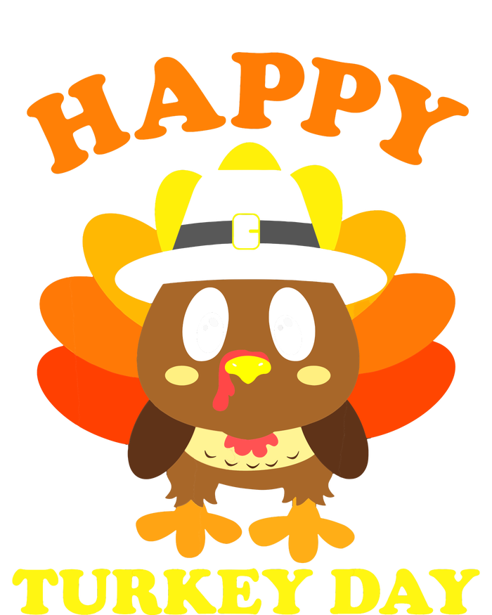 Happy Turkey Day, Cute Little Pilgrim Gift Thanksgiving Magnet