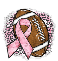 Football Breast Cancer Awareness Pink Ribbon Leopard Full-Length Apron With Pockets