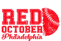 Red October Philadelphia Skyline Retro Philly Cityscap T-Shirt