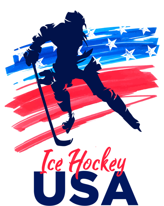 Ice Hockey Usa Support The Team Gift Usa Flag Hockey Lover Meaningful Gift T-Shirt