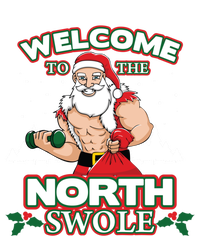 North Swole Santa Claus Weight Lifting Christmas Gym Workout Gift Long Sleeve Shirt