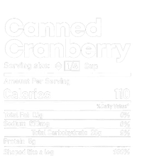 Funny Thanksgiving Sauce Food Cranberry Nutrition Fact T-Shirt