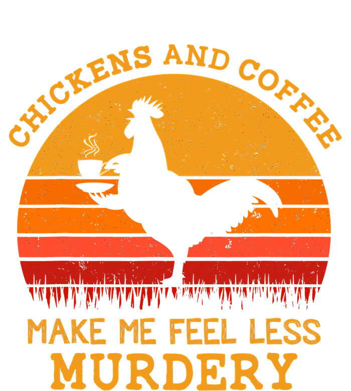 Chickens And Coffee Make Me Feel Less Murdery Vintage Short Acrylic Beanie