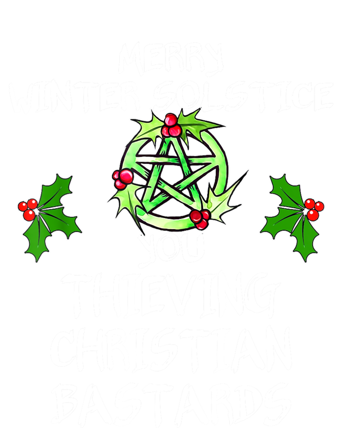 Merry Winter Solstice You Thieving Christian Bastards Women's Flannel Pajama Set