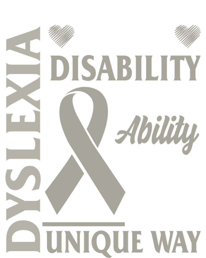 Dyslexia Awareness Ability See World Unique Not Disability Gift T-Shirt