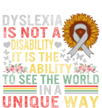 Dyslexia Awareness See World Unique Not Disability Sunflower Gift Women's V-Neck T-Shirt