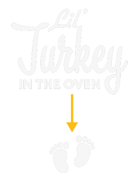 Funny Cute Lil Turkey In The Oven Pregnancy Graphics T-Shirt