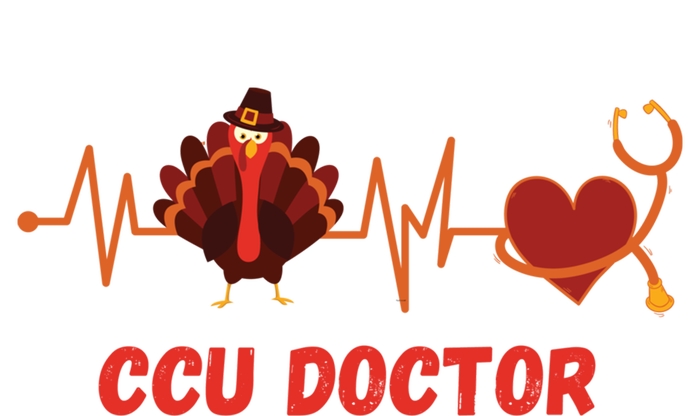 Thanksgiving Ccu Doctor Heartbeat Stethoscope Turkey Medical Gift Bumper Sticker