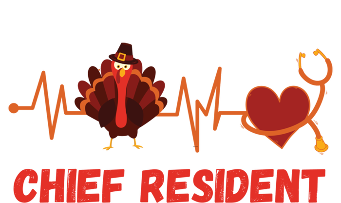 Thanksgiving Chief Resident Heartbeat Stethoscope Doctor Gift Kids Sweatshirt