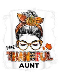 Funny Cute One Thankful Aunt Fall Costume Leaves Autumn Thanksgiving Cooling Performance Long Sleeve Crew