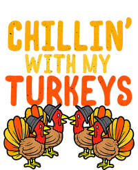 Chillin With My Turkeys Thanksgiving Family Boys T-Shirt