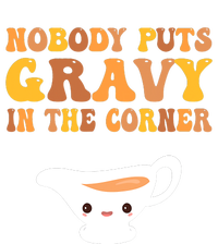 Funny Thanksgiving Puns Nobody puts gravy in the corner Insulated Varsity Jacket