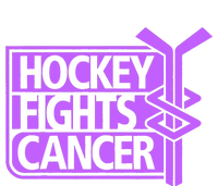 Hockey Fights Cancer Awareness Flat Bill Trucker Hat