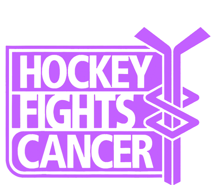 Hockey Fights Cancer Awareness Flat Bill Trucker Hat