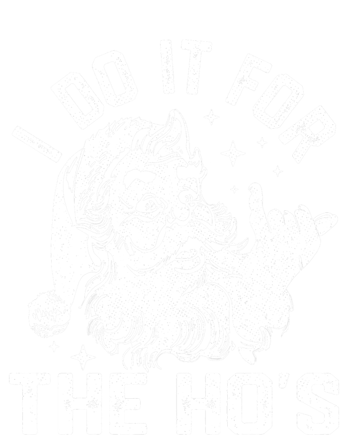 I Do It For The Ho's Funny Inappropriate Christmas  Santa Ladies Essential Flowy Tank