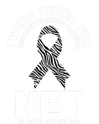 I Wear Zebra for Neuroendocrine Cancer Awareness NET Cancer Grommeted Golf Towel