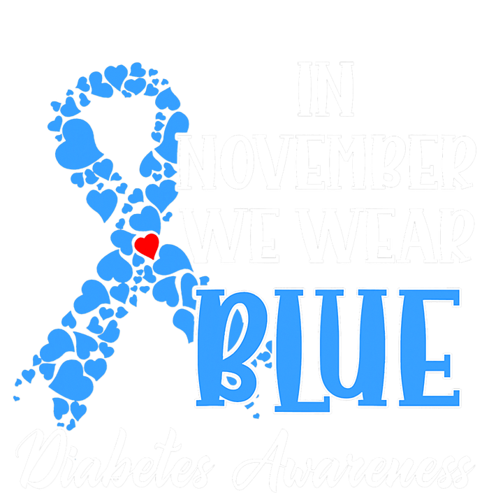 In November We Wear Blue Diabetes awareness Sustainable Bucket Hat