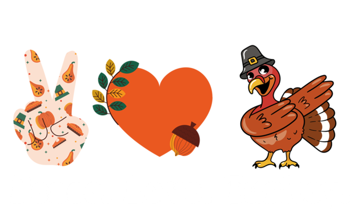 Thanksgiving Gift Peace Love Turkey Funny Thanksgiving Gift Baby Bodysuit