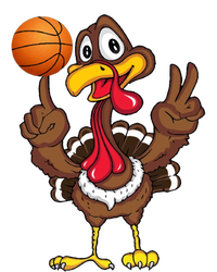 Thanksgiving Turkey Basketball Player Funny Gift Women's Long Sleeve Flannel Pajama Set 