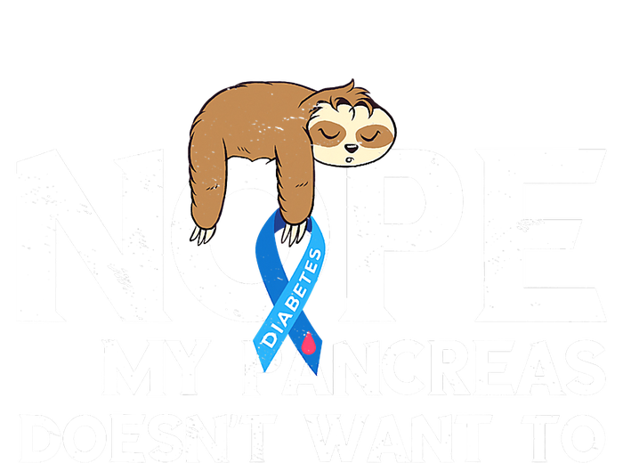 Pancreas Diabetes Awareness Blood Sugar Diabetic Sloth T1D Pajama Set