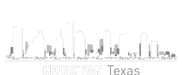 Houston Texas Skyline Tall Long Sleeve T-Shirt