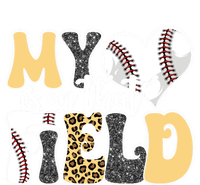 My Heart Is On That Field Tee Leopard Baseball Softball Mom Gift T-Shirt