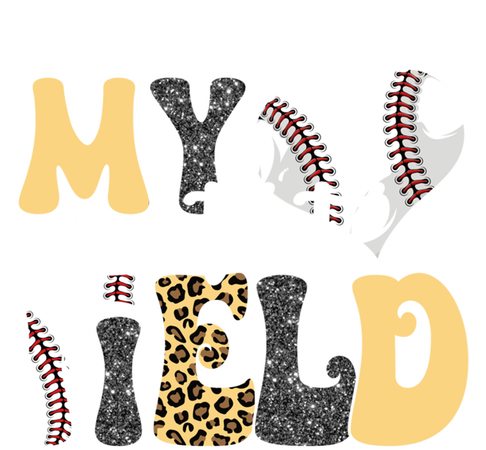 My Heart Is On That Field Tee Leopard Baseball Softball Mom Gift T-Shirt