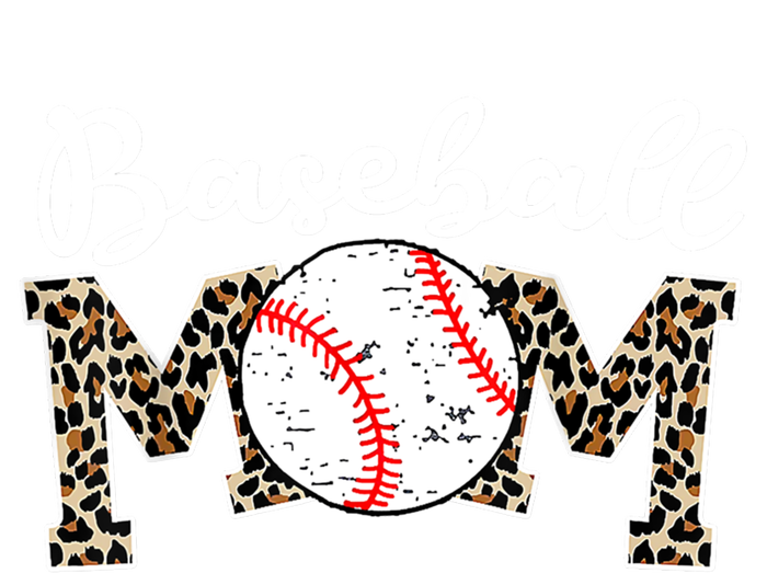 Softball Baseball Mom Leopard Tee Mother's Day Meaningful Gift T-Shirt