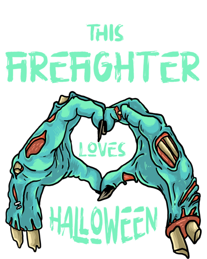 This Firefighter Loves Halloween Fire Zombie Fire Marshal Gift T-Shirt