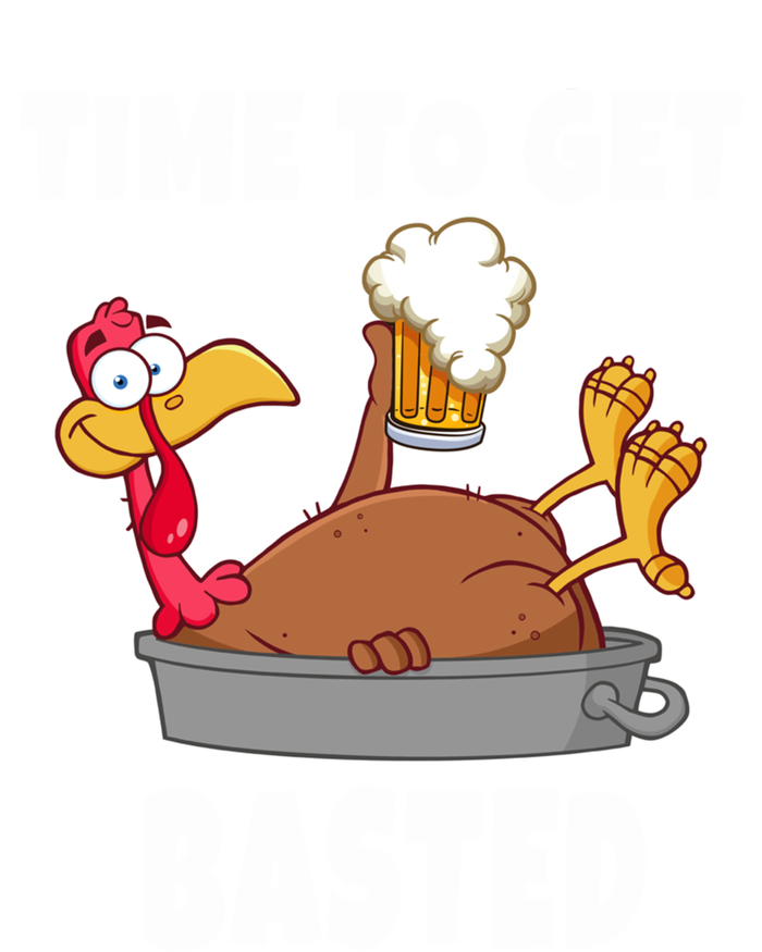 Time To Get Basted Thanksgiving Beer Turkey Gift For Great Gift Tie Dye Hoodie