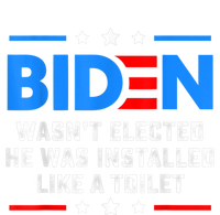 Joe Biden Wasn’t Elected He Was Installed Like A Toilet Flexfit Unipanel Trucker Cap