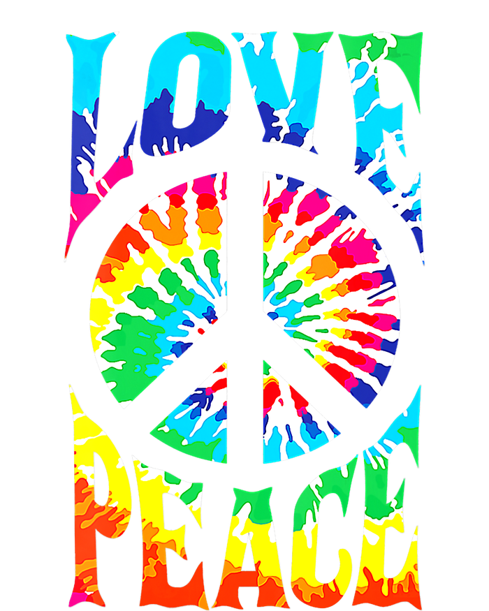 Peace Sign Love 60S 70S Tie Dye Hippie Costume Drawstring Bag