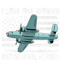 Veteran Pilot B17 Heavy Bomber WW2 Plane Aircraft USA Flag Women's V-Neck T-Shirt