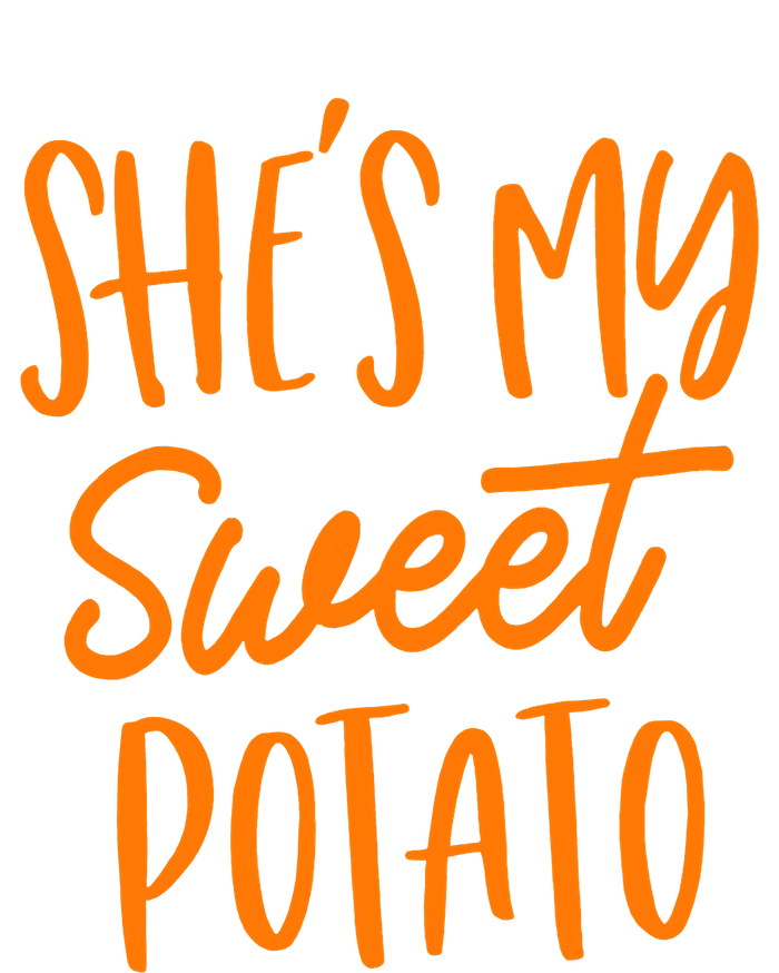 She's My Sweet Potato I Yam Set Couples Thanksgiving Funny Cropped Pullover Crew