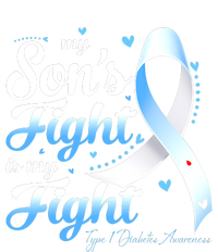 T1D Mom Dad Parents My Son's Fight Type 1 Diabetes Awareness Tie-Dye T-Shirt